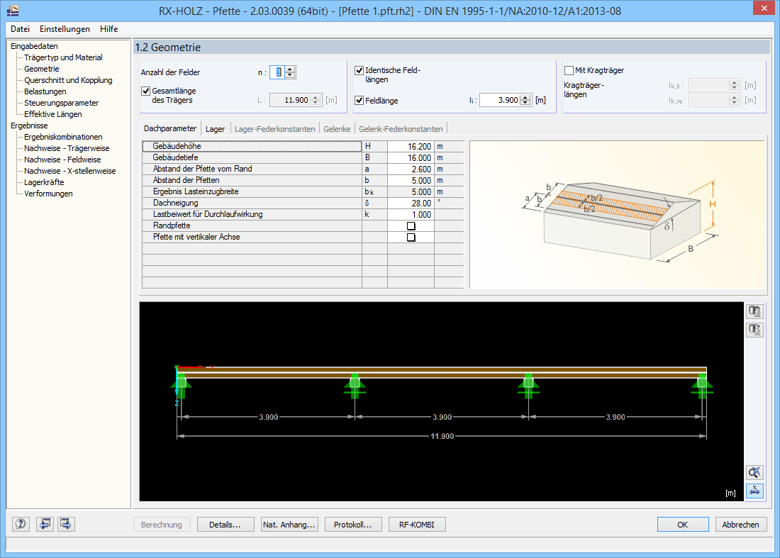 Maske 1.2 Geometrie (Dach)