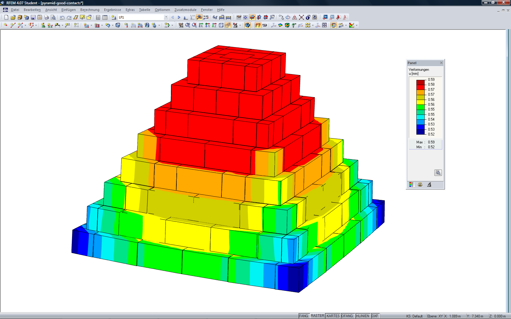 Verformungsnachweis in RFEM