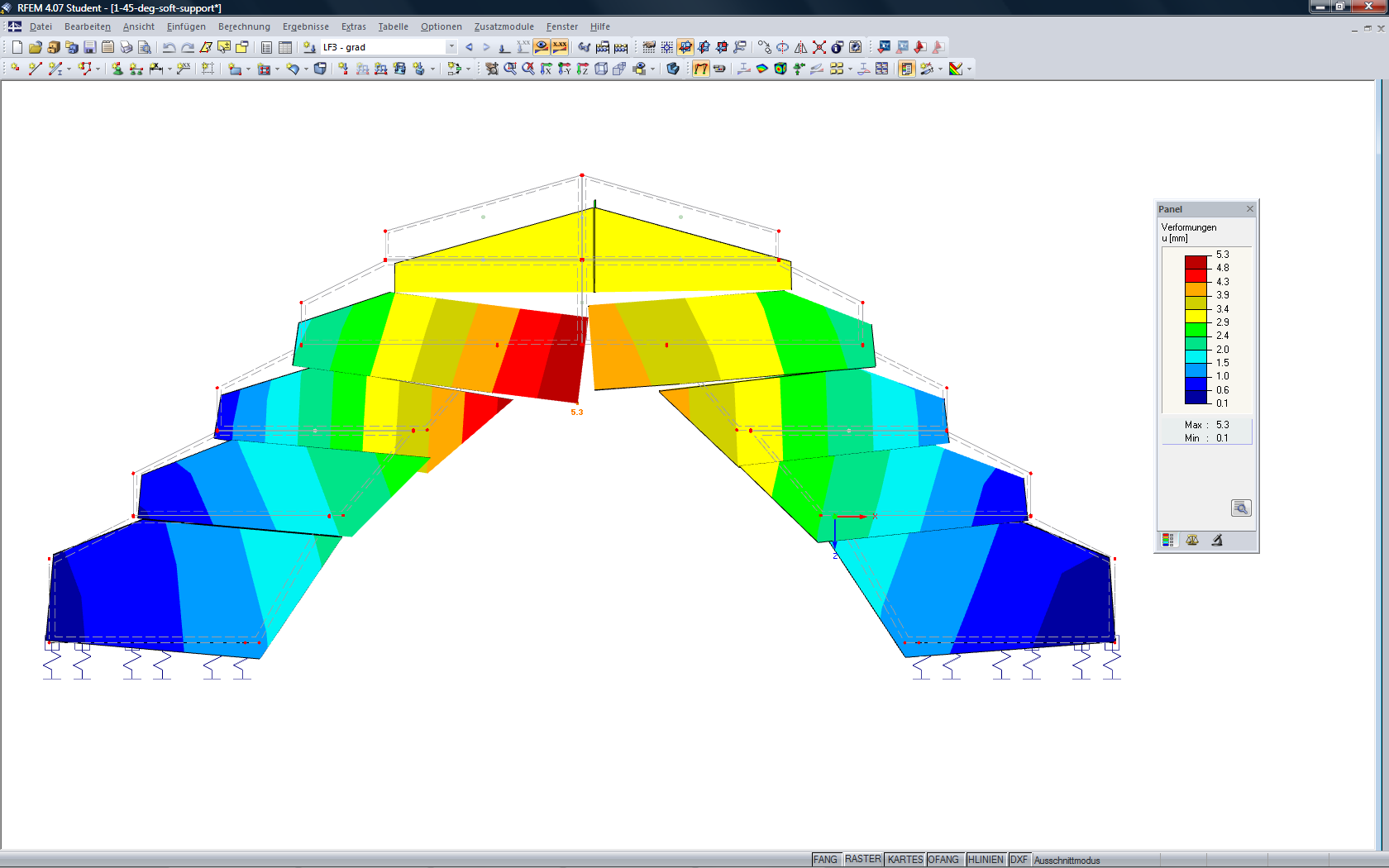 Simulation von Mauerwerkverhalten des Steinbogens