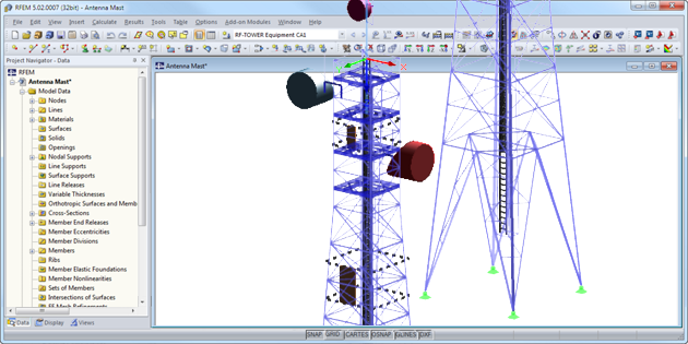 Add-on Modules for Structural Analysis & Design of Towers and Masts