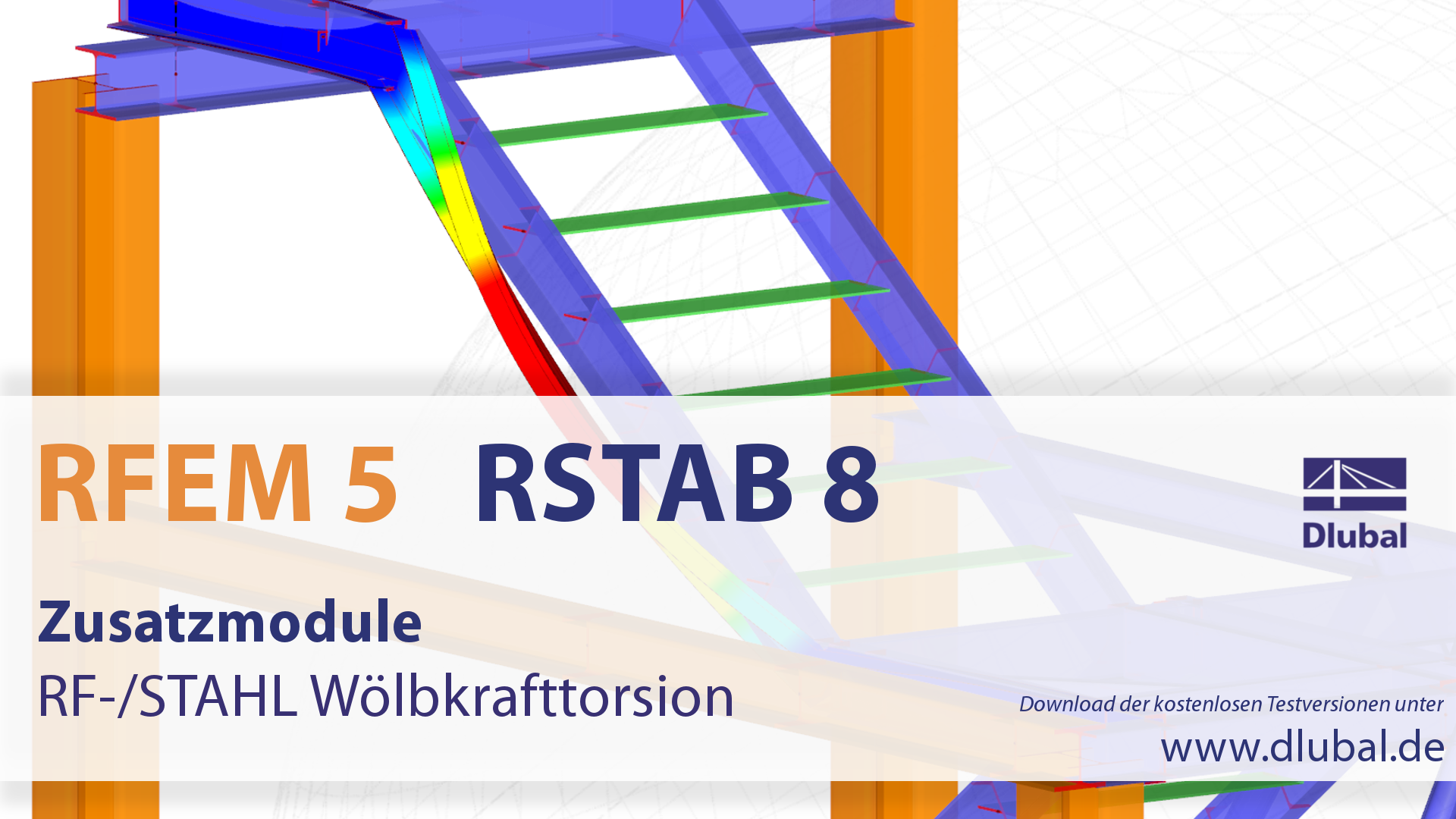 Zusatzmodul RF-/STAHL Wölbkrafttorsion