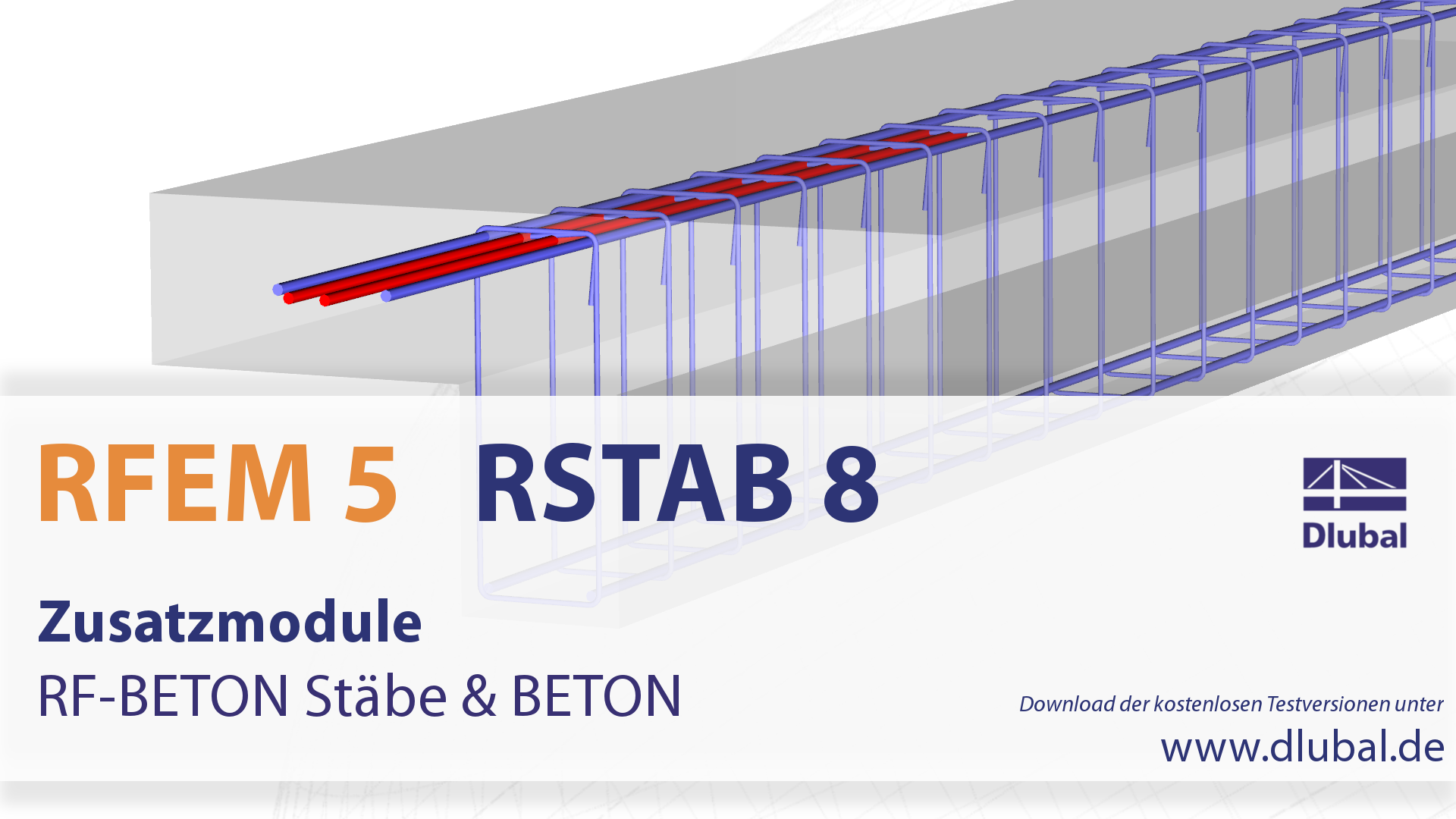 Zusatzmodule RF-BETON Stäbe und BETON