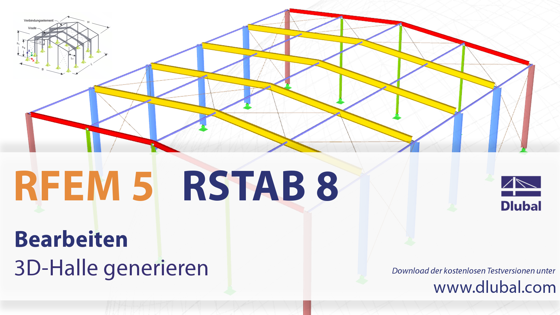 Bearbeiten: 3D-Halle generieren