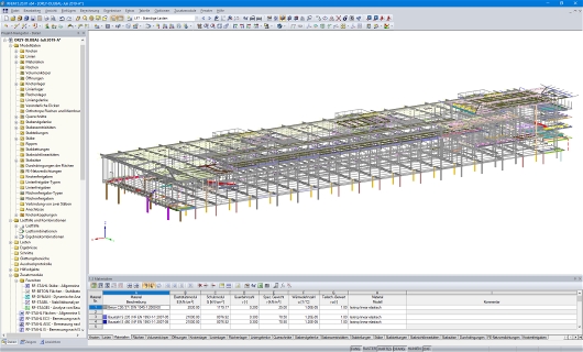 RFEM-Modell der Flughafenerweiterung Orly Sud, Frankreich (© Roux Ingénierie)