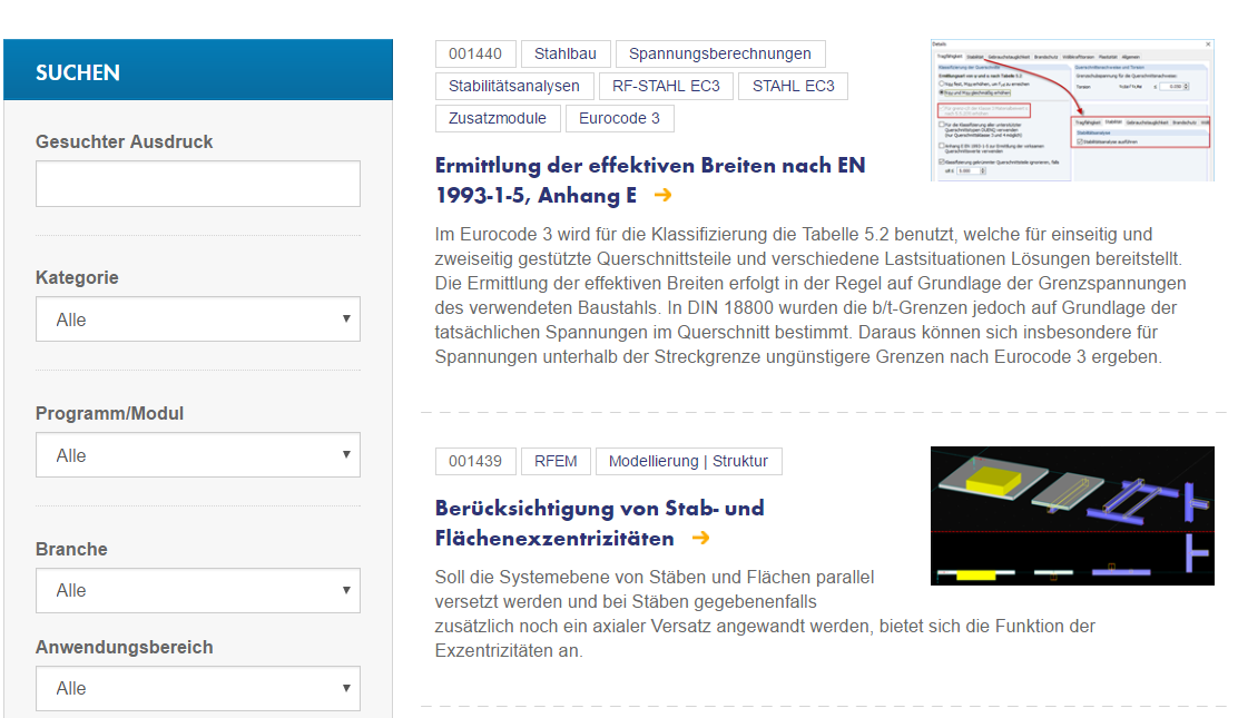 Neue Webseite Produkt-Features