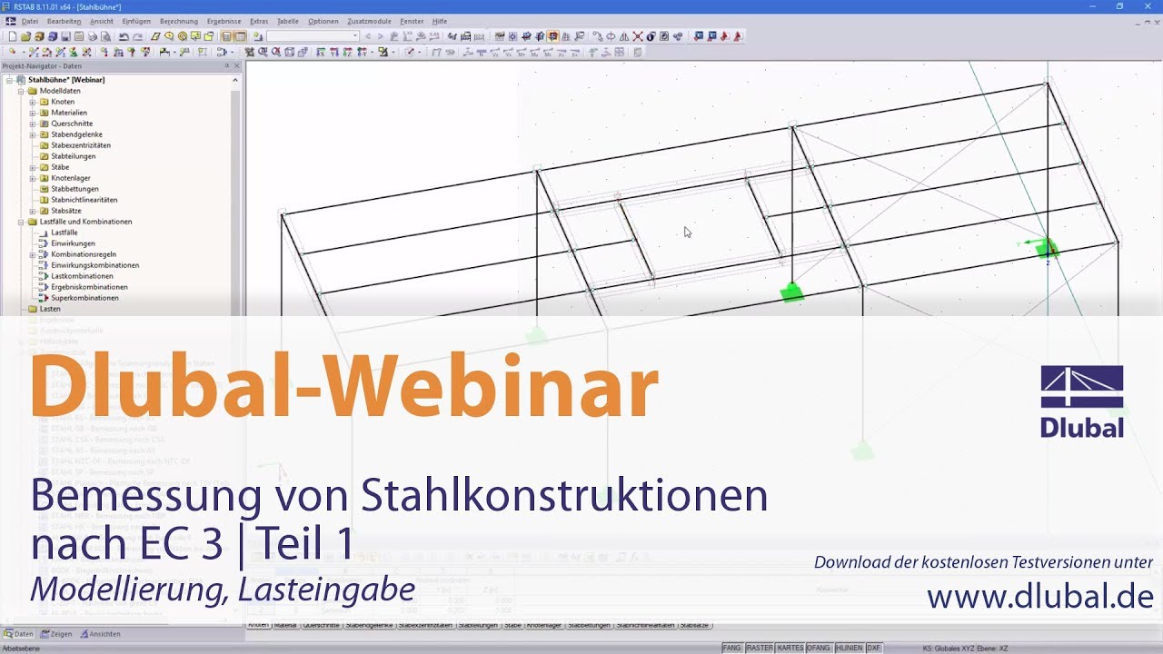 Webinar: Bemessung von Stahlkonstruktionen nach EC 3 | Teil 1