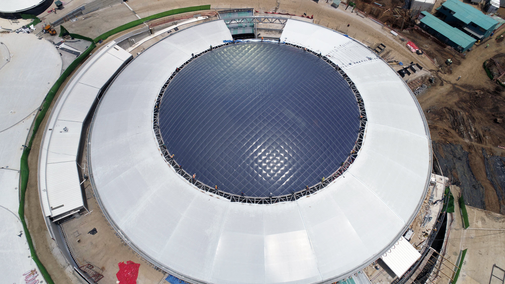 Fertiggestelltes ETFE-Kissen des Oxigeno in San José, Costa Rica (© 3dtex)