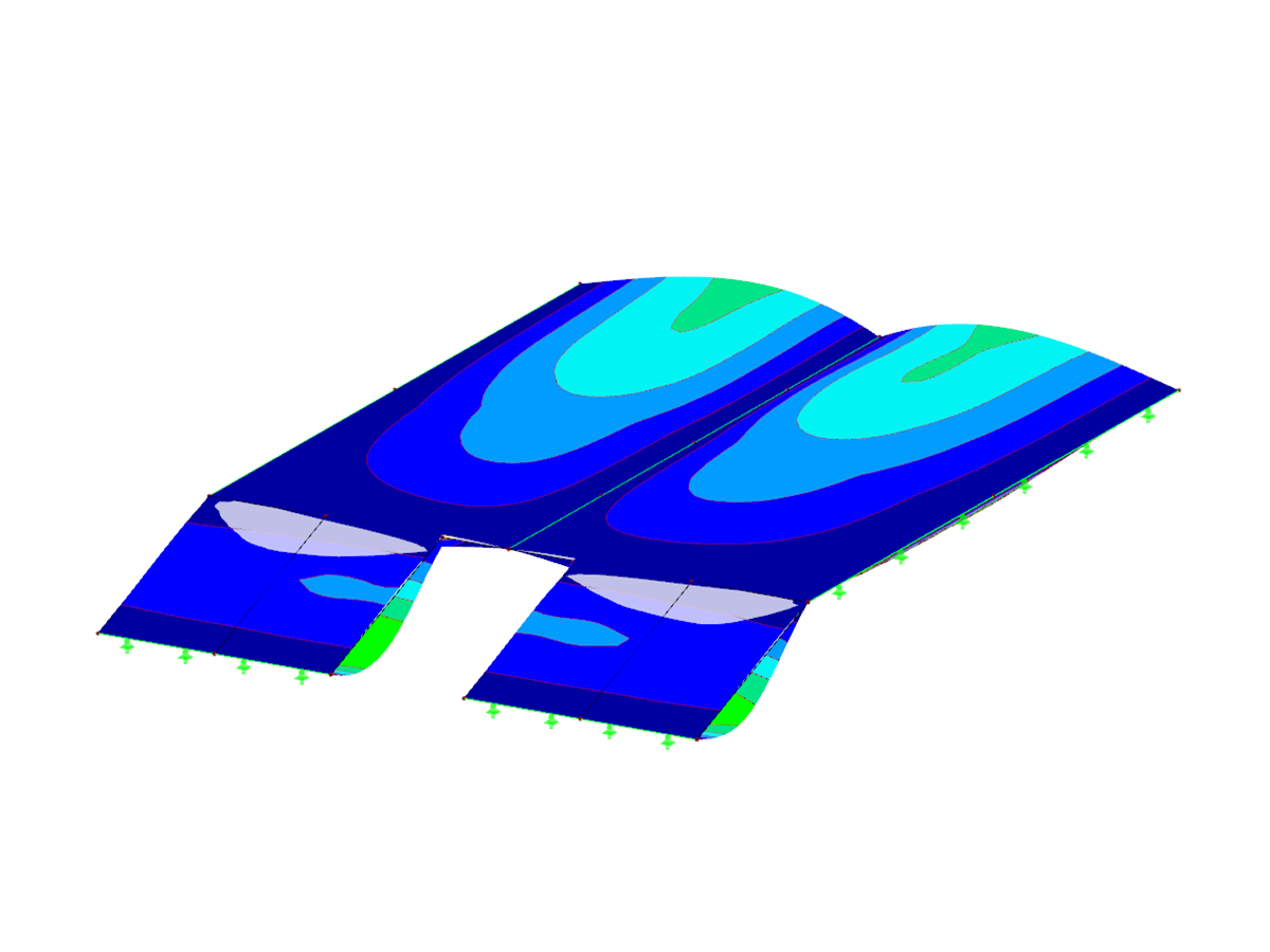 RFEM-Zusatzmodul RF-BEWEG Flächen | Generierung von Wanderlasten auf Flächen