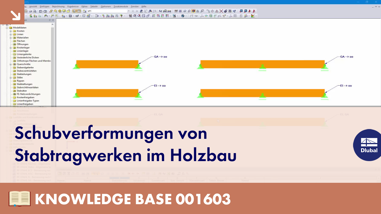 Schubverformungen von Stabtragwerken im Holzbau