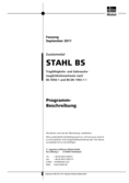 Handbuch STAHL BS