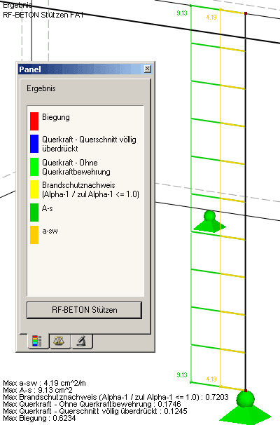 Grafische Ergebnisausgabe in RFEM