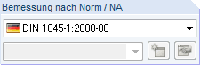 Normeinstellung für DIN