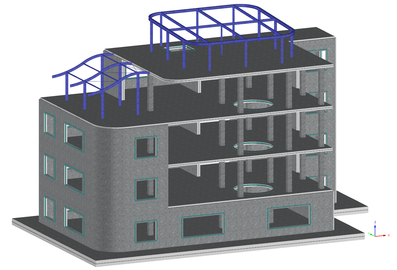 Multimaterialtragwerk in RFEM