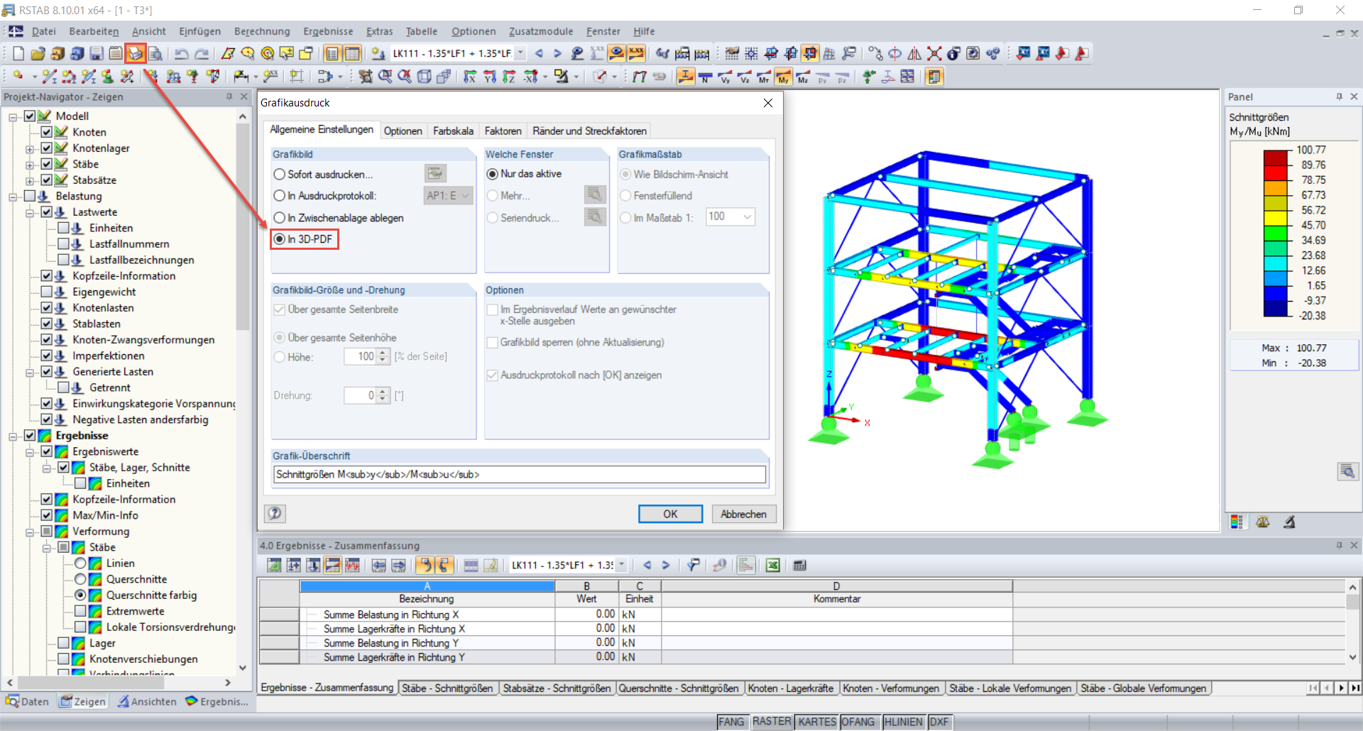 Grafikausdruck in 3D-PDF