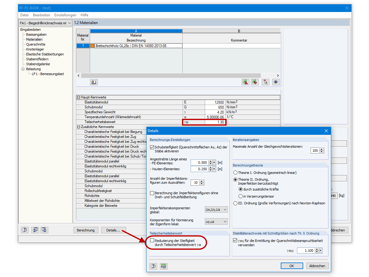 Details in RF-/FE-BGDK