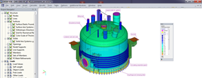 RFEM-Modell der Rührdrucknutsche