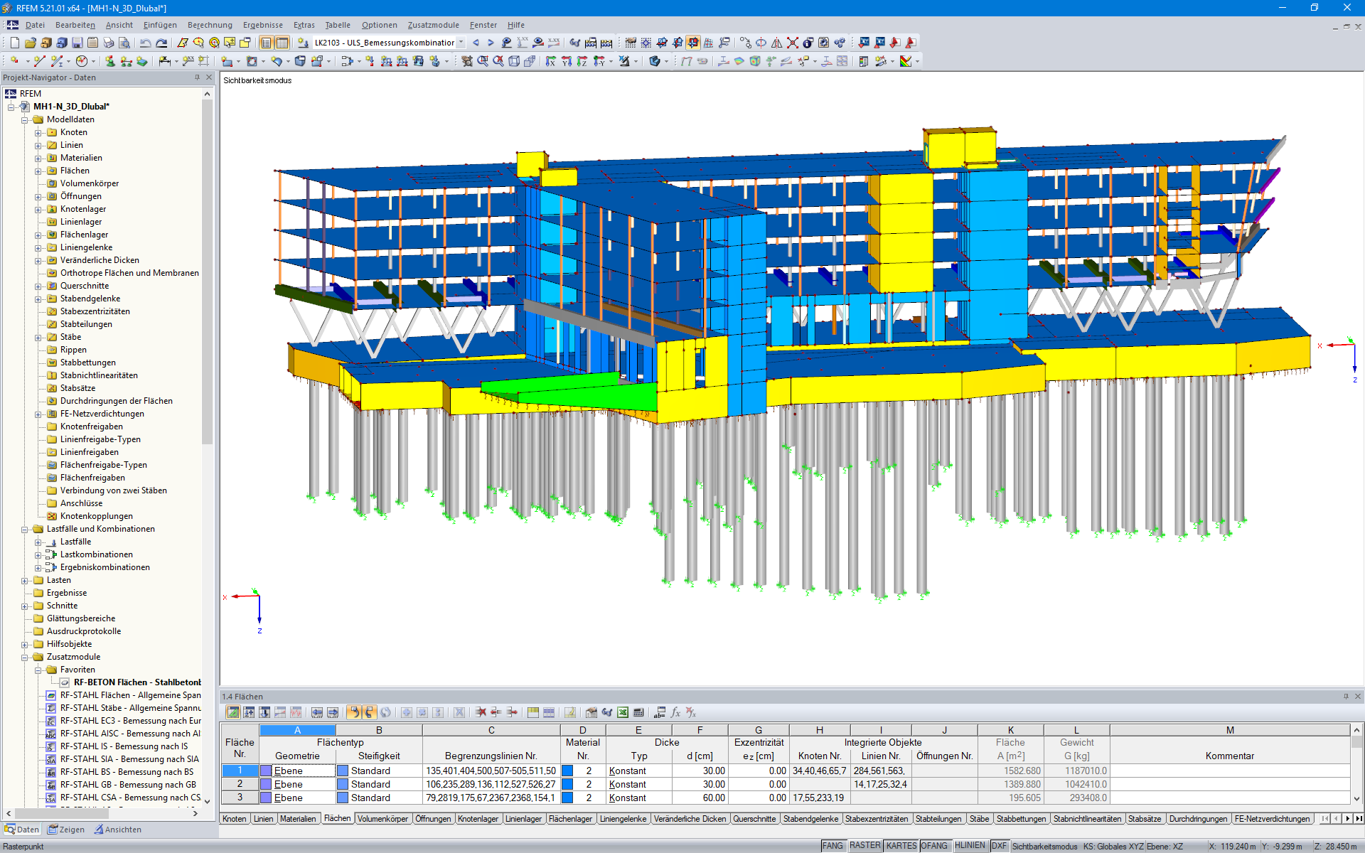 3D-Modell des Funke Media Office in RFEM (© FCP - Fritsch, Chiari & Partner ZT GmbH)