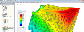 RFEM-Modell des Hotels Ramada Innsbruck Tivoli, Österreich