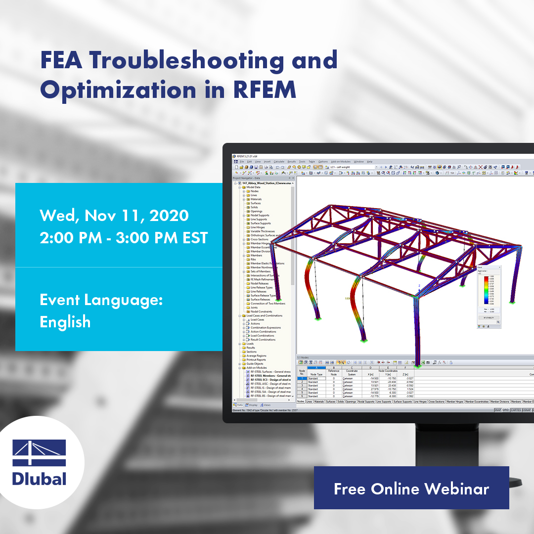 FEM - Fehlerbehebung und Optimierung in RFEM