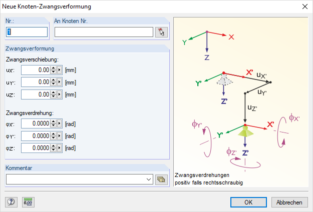 Dialog "Neue Knoten-Zwangsverformung"