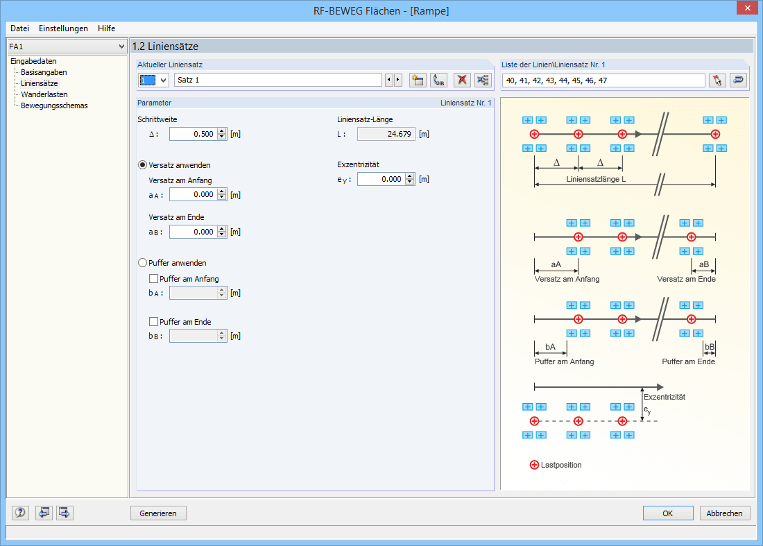 Zusatzmodul RF-BEWEG Flächen