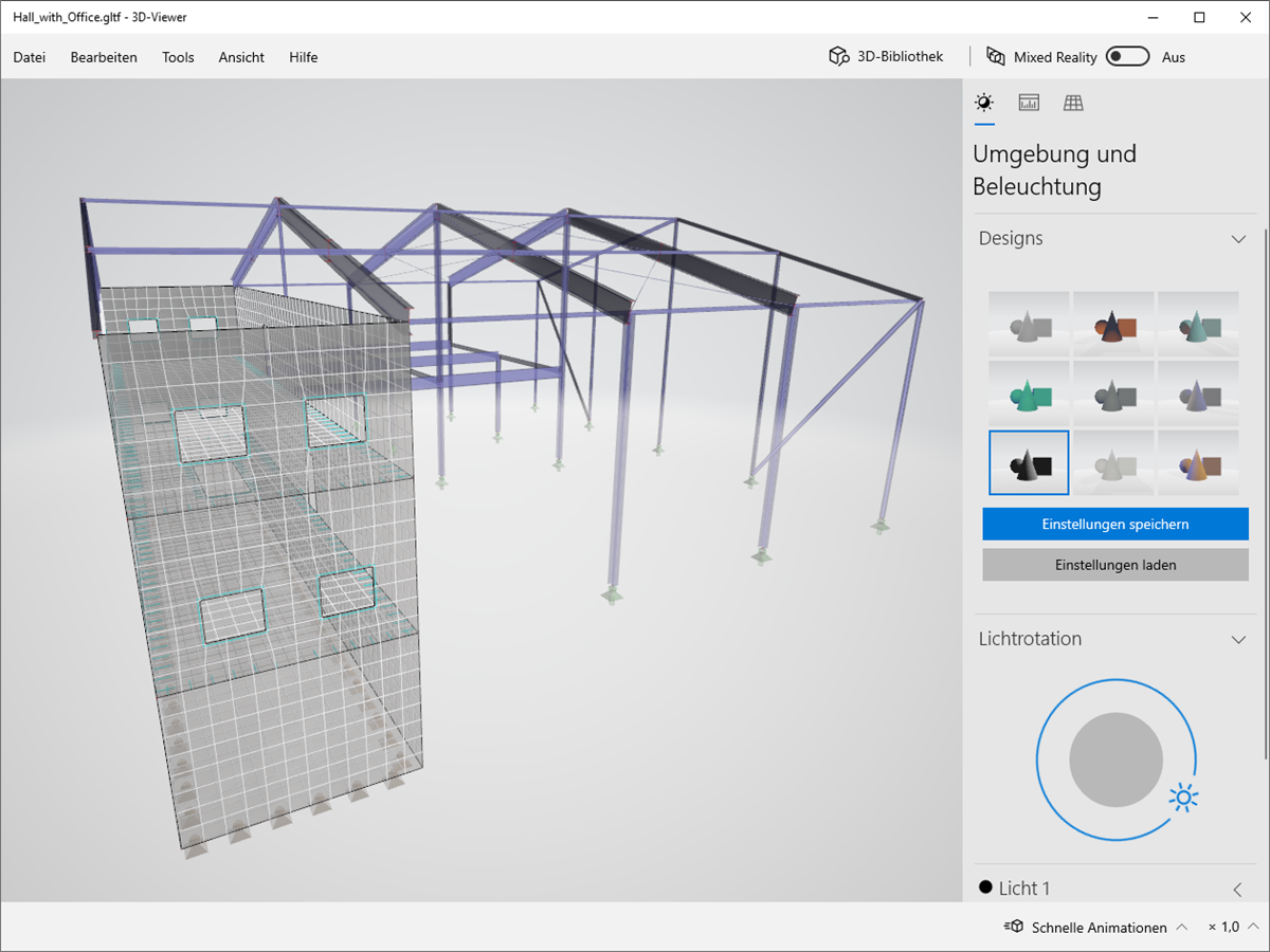 glTF-Modell im 3D-Viewer