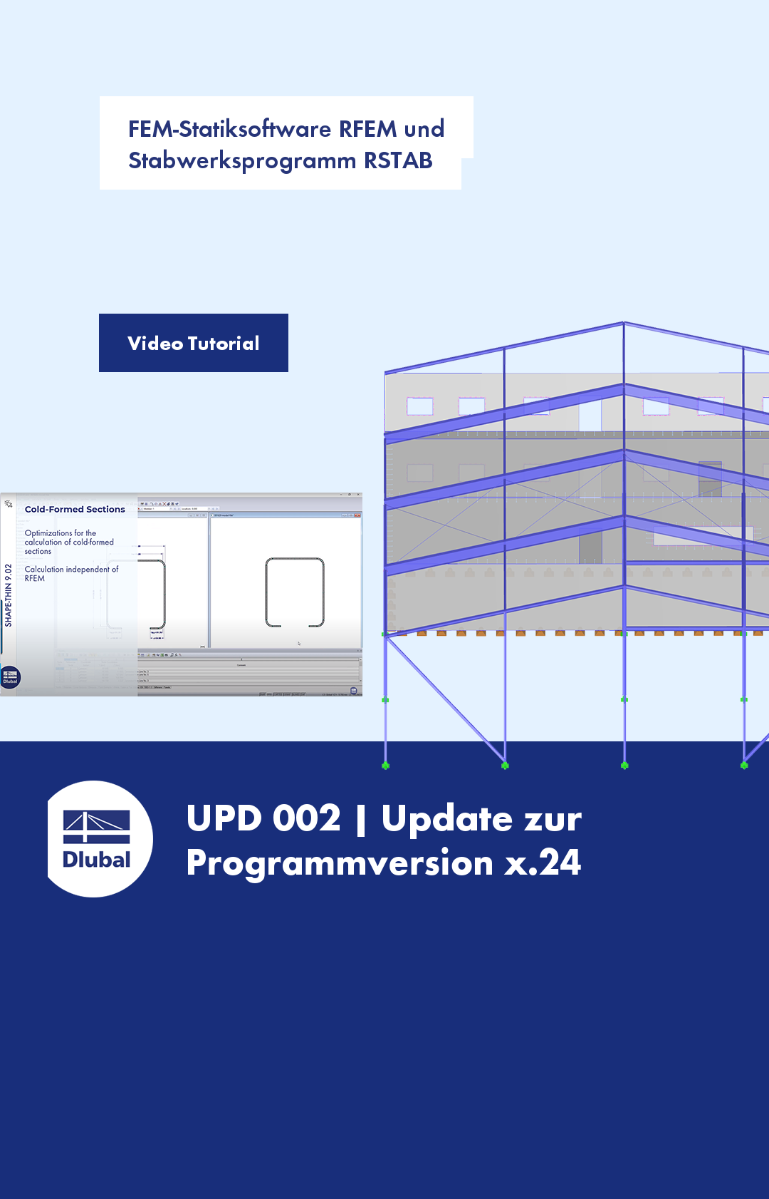 FEM-Statiksoftware RFEM und \n Stabwerksprogramm RSTAB