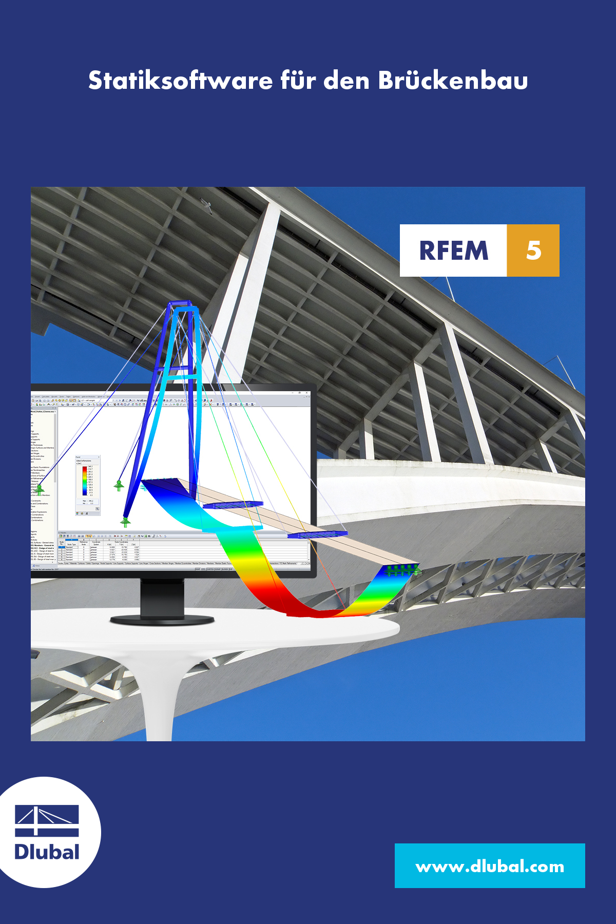 Statiksoftware für den Brückenbau