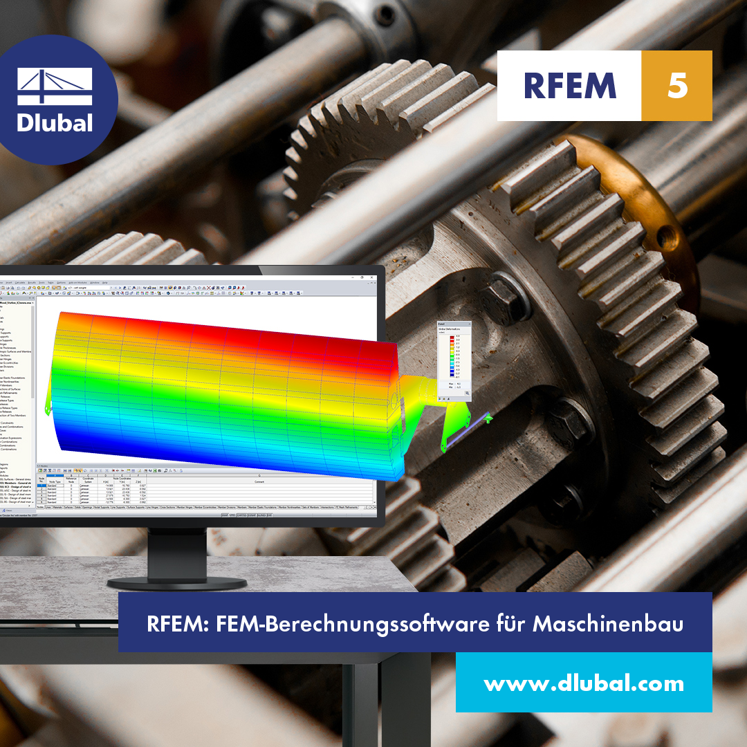 RFEM: FEM-Berechnungssoftware für Maschinenbau