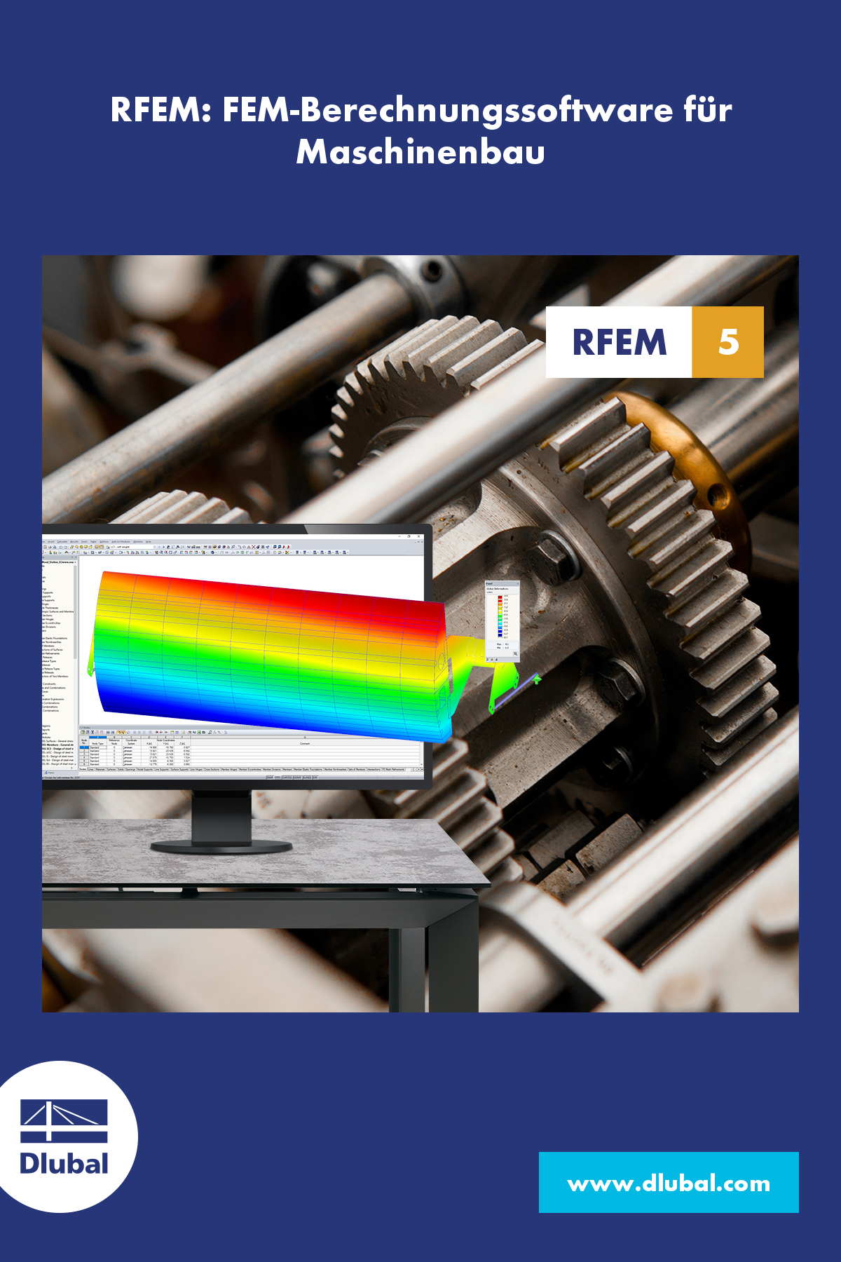 RFEM: FEM-Berechnungssoftware für Maschinenbau