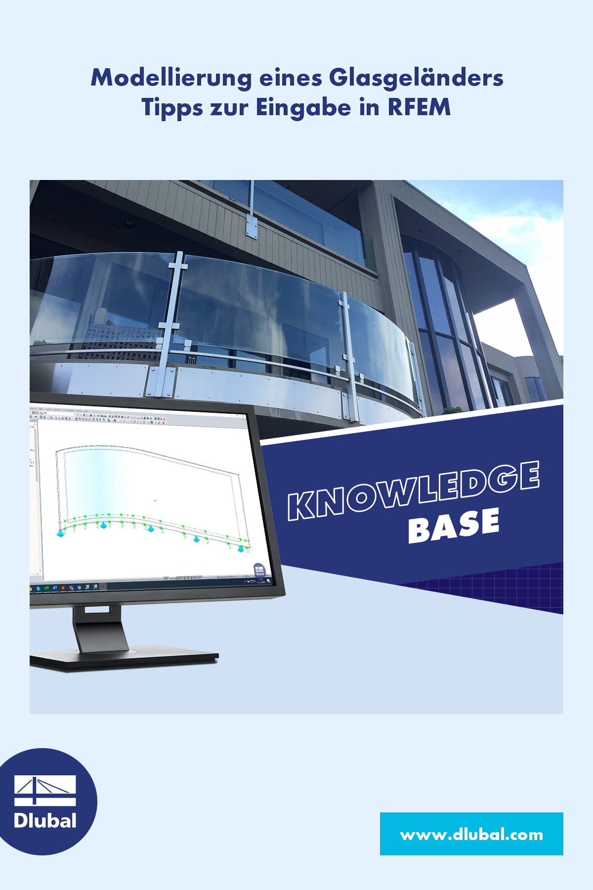 Modellierung eines Glasgeländers \n Tipps zur Eingabe in RFEM