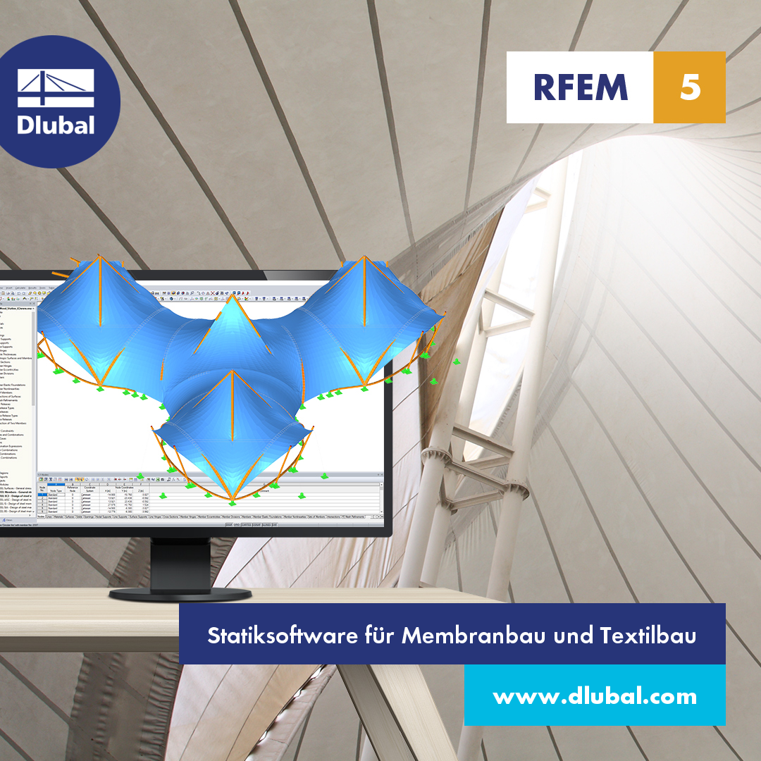 Statiksoftware für Membranbau und Textilbau