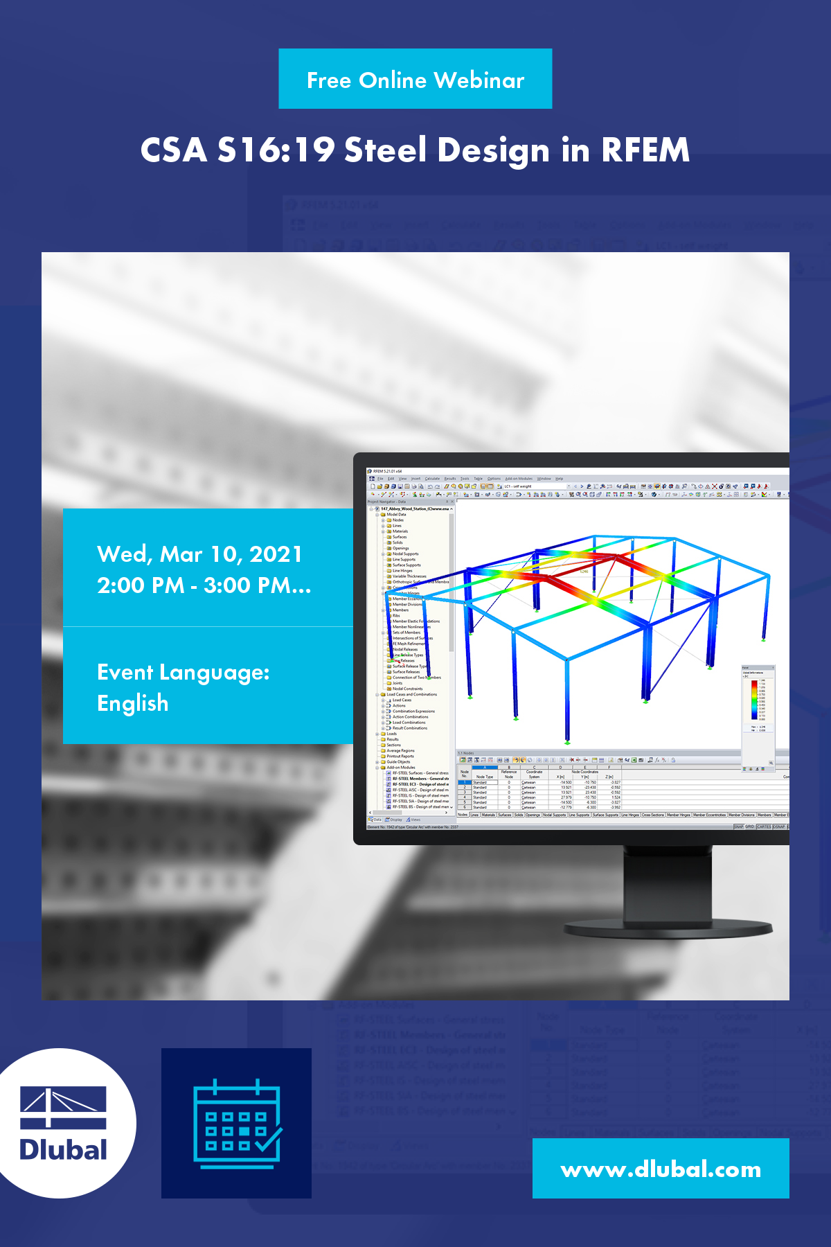 Stahlbemessung in RFEM nach CSA S16:19 