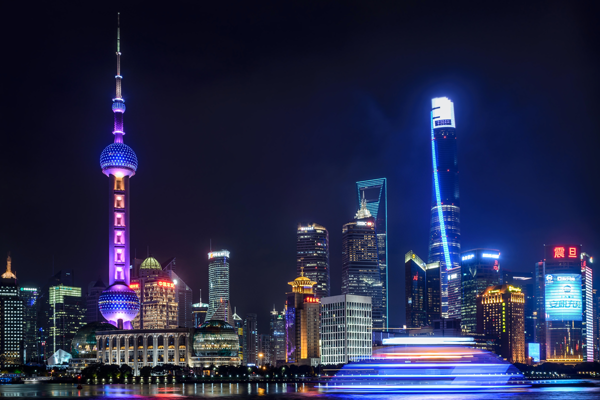 Der Bund bei Nacht, Shanghai, China