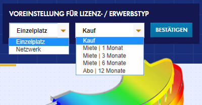 Voreinstellung der Erwerbtyps