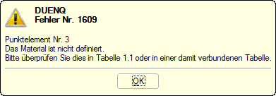 Fehlermeldung ´Material nicht definiert´