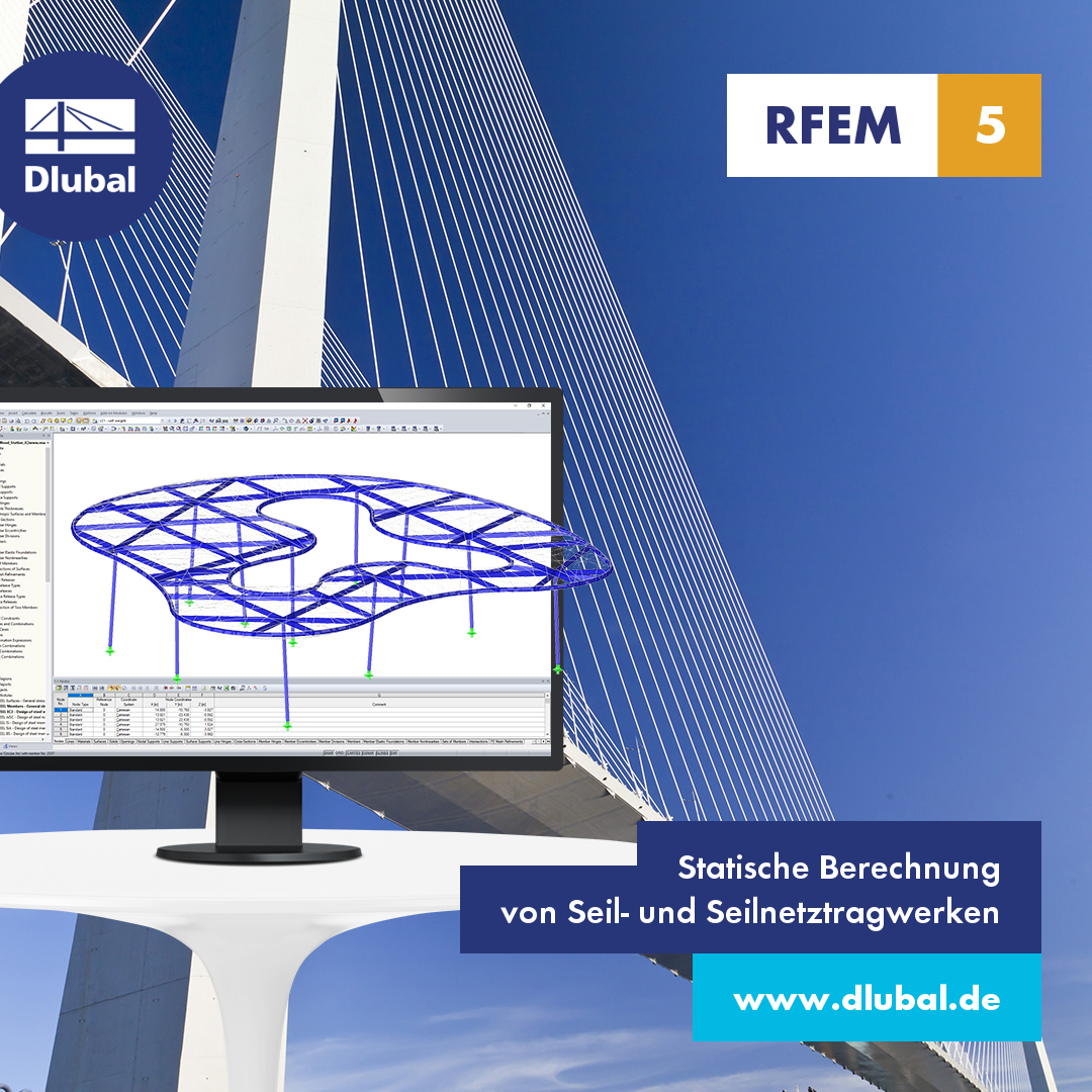 Statische Berechnung \n von Seil- und Seilnetztragwerken