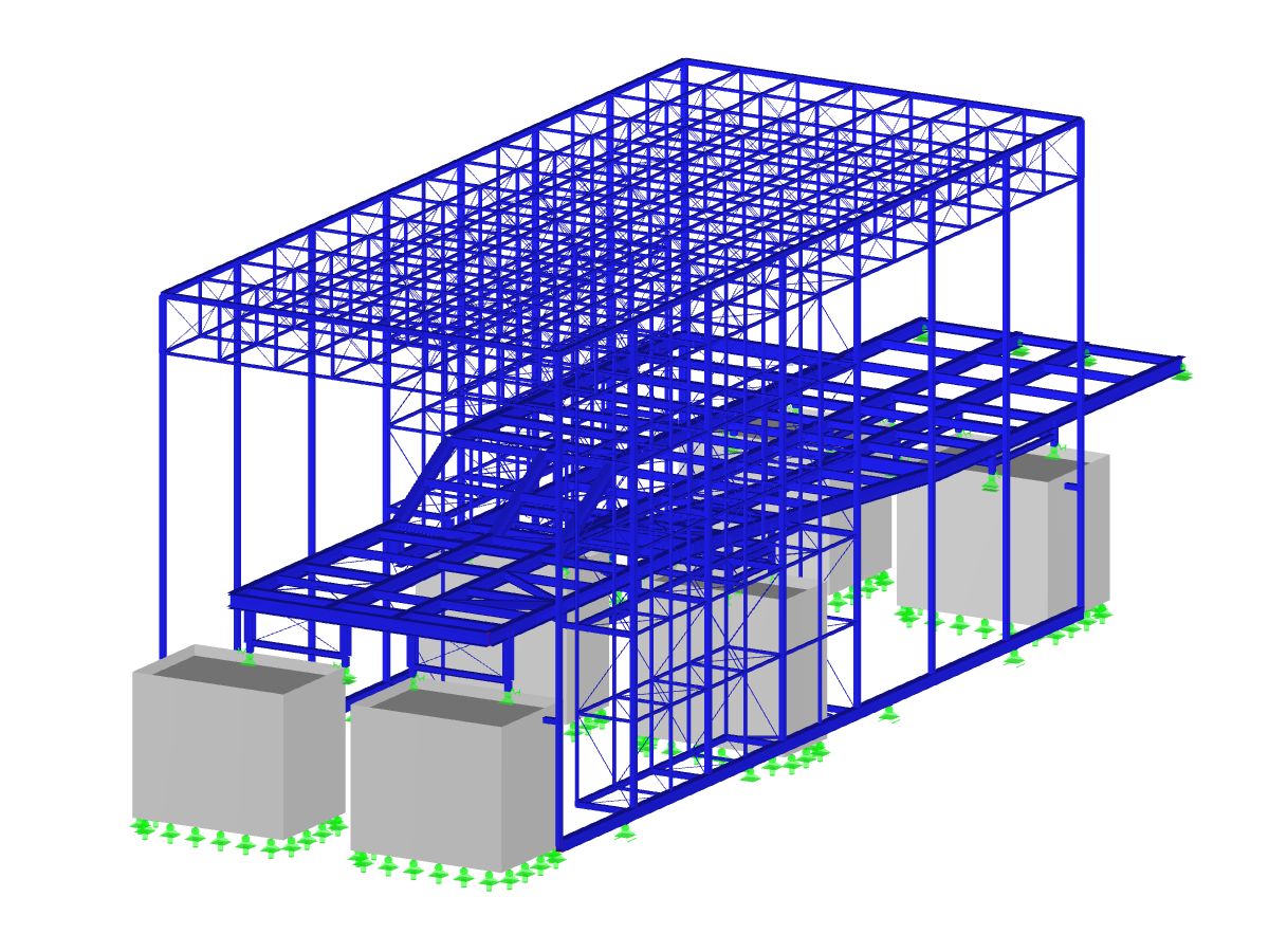 3D-Modell des Somniums in RFEM (© Bollinger+Grohmann)