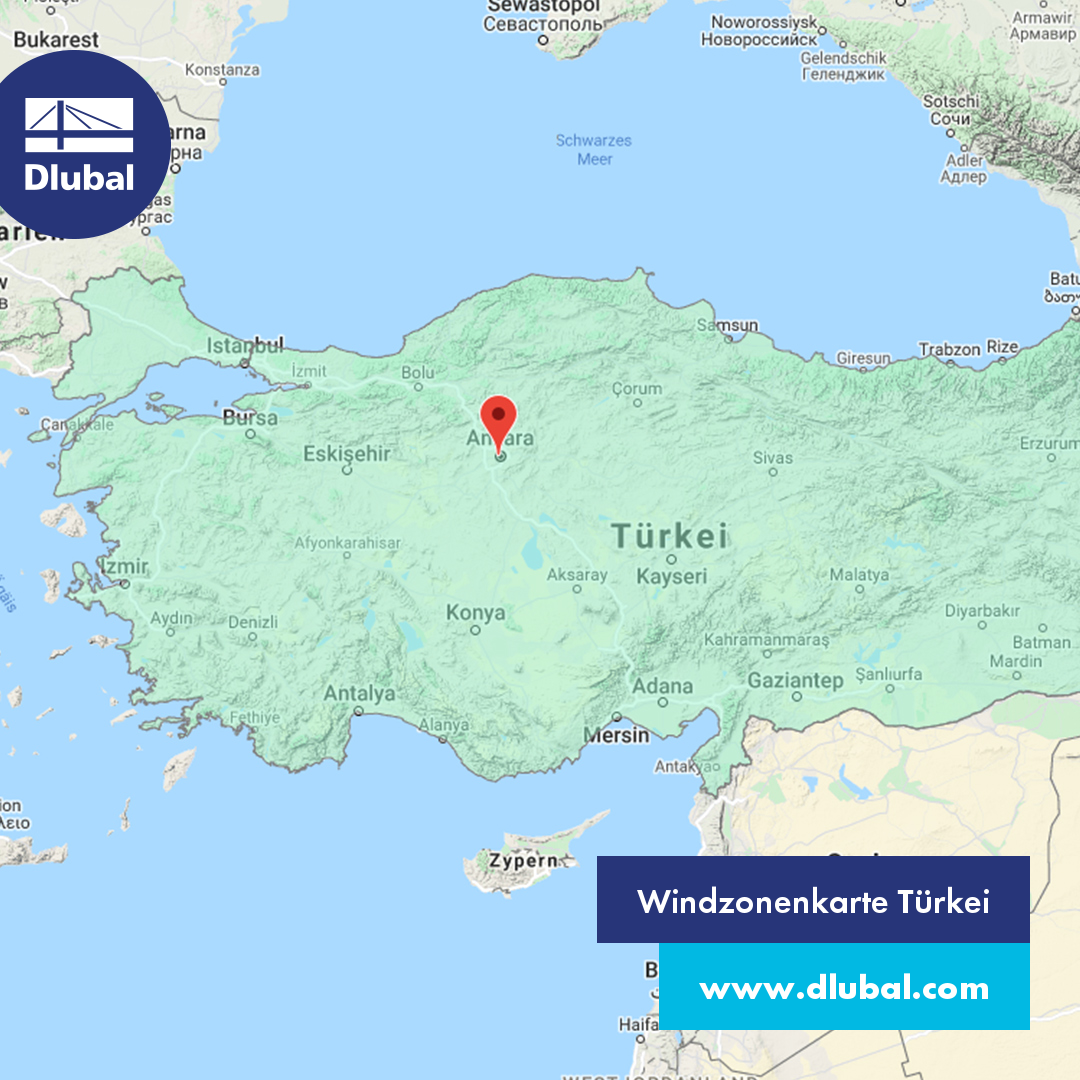 Windzonenkarte Türkei