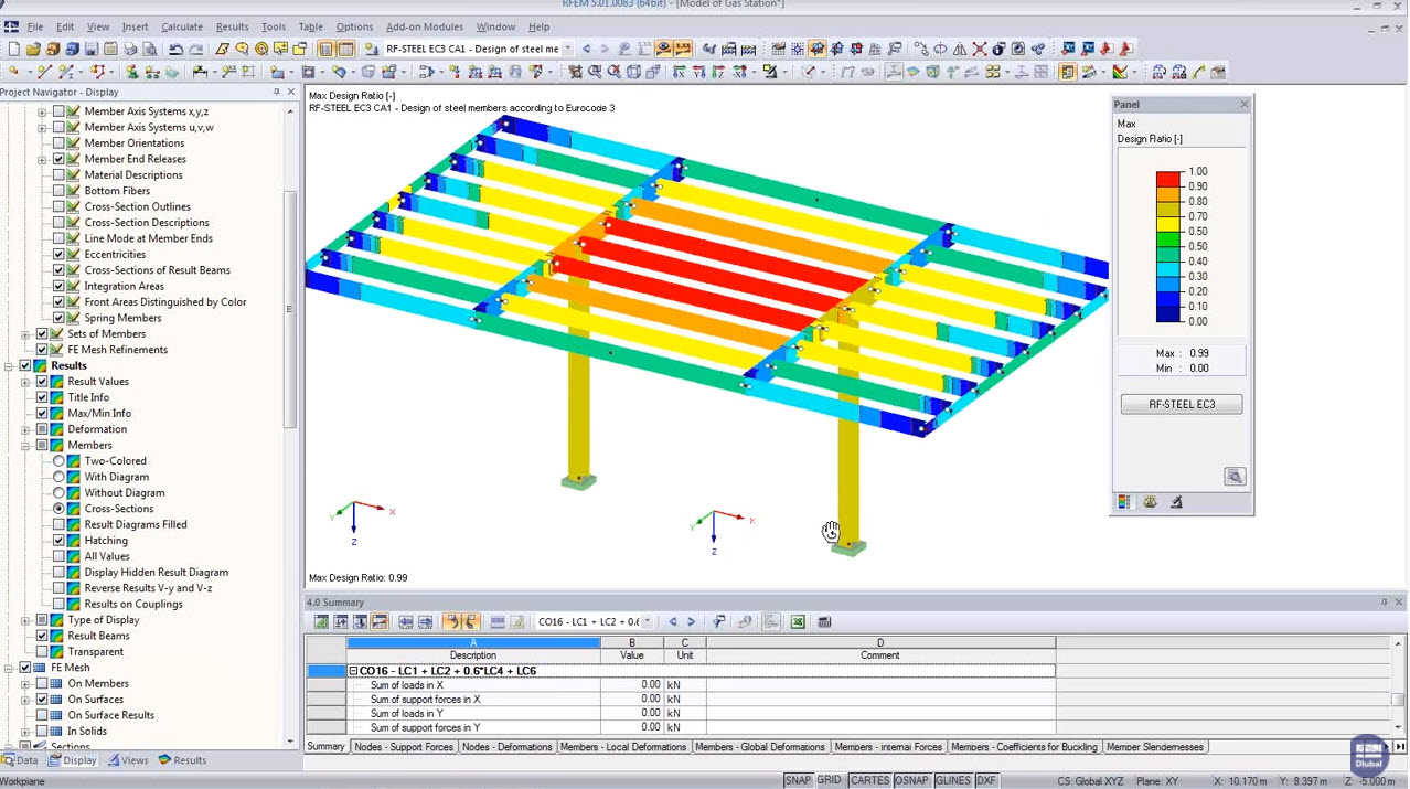 Statische Berechnung von Stahlkonstruktionen mit RFEM 5