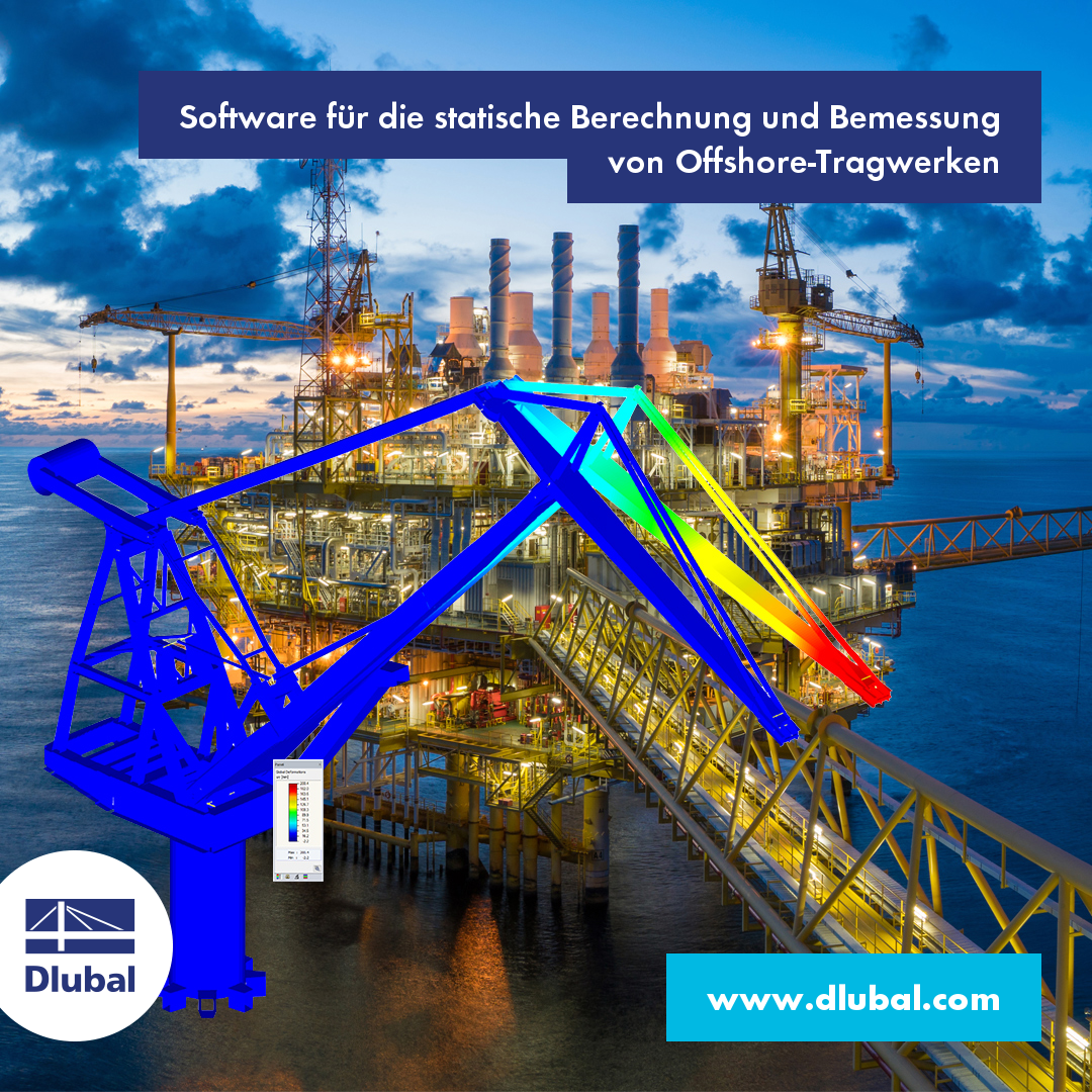 Software für die statische Berechnung und Bemessung \n von Offshore-Tragwerken