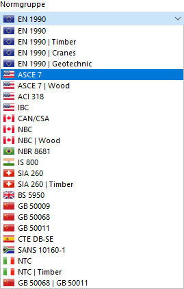 Norm auswählen