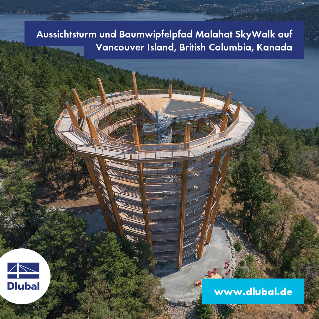 Aussichtsturm und Baumwipfelpfad Malahat SkyWalk auf Vancouver Island, British Columbia, Kanada