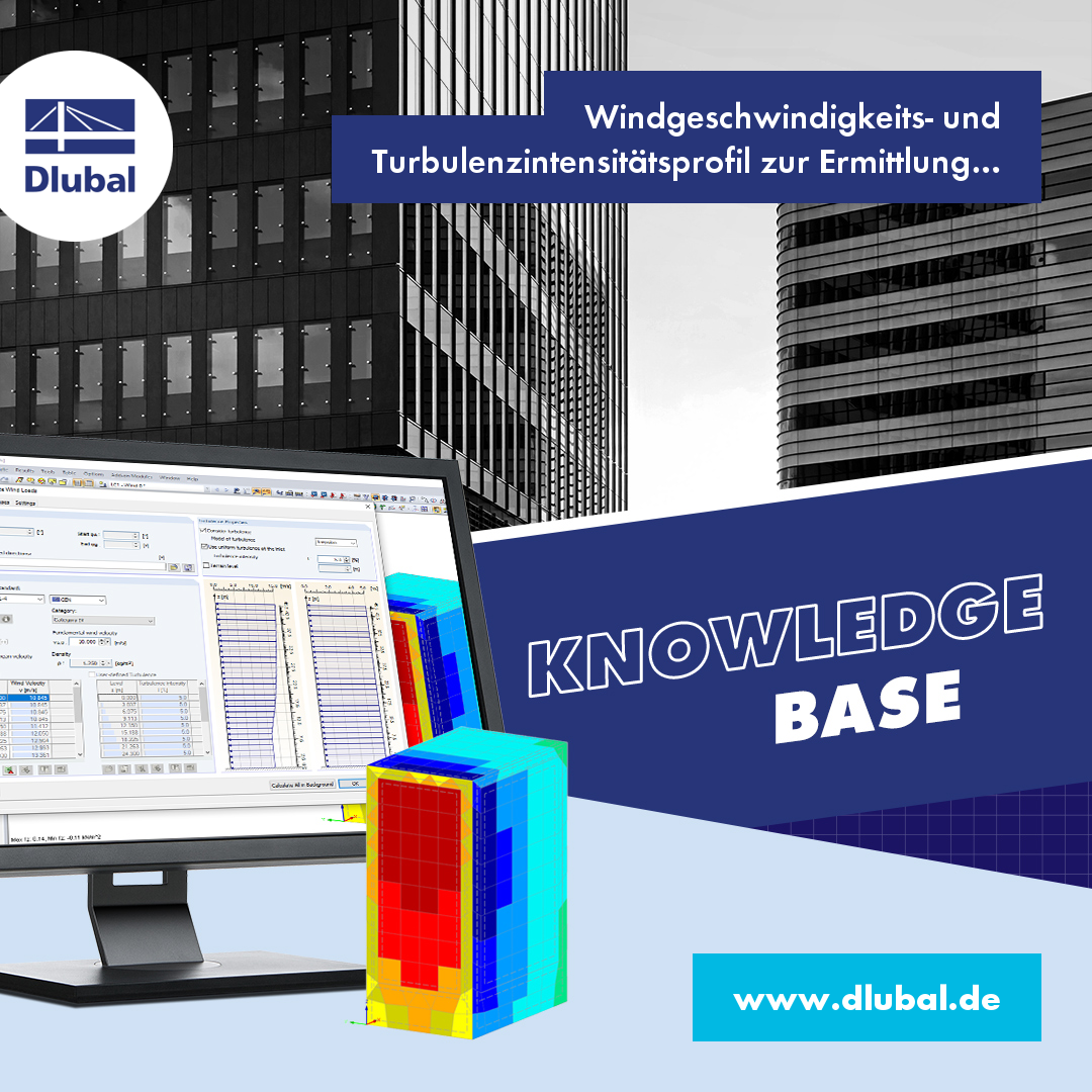 Windgeschwindigkeits- und Turbulenzintensitätsprofil zur Ermittlung von quasi-statischen Windlasten nach dem Böenkonzept