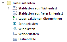 Lastassistenten im Navigator