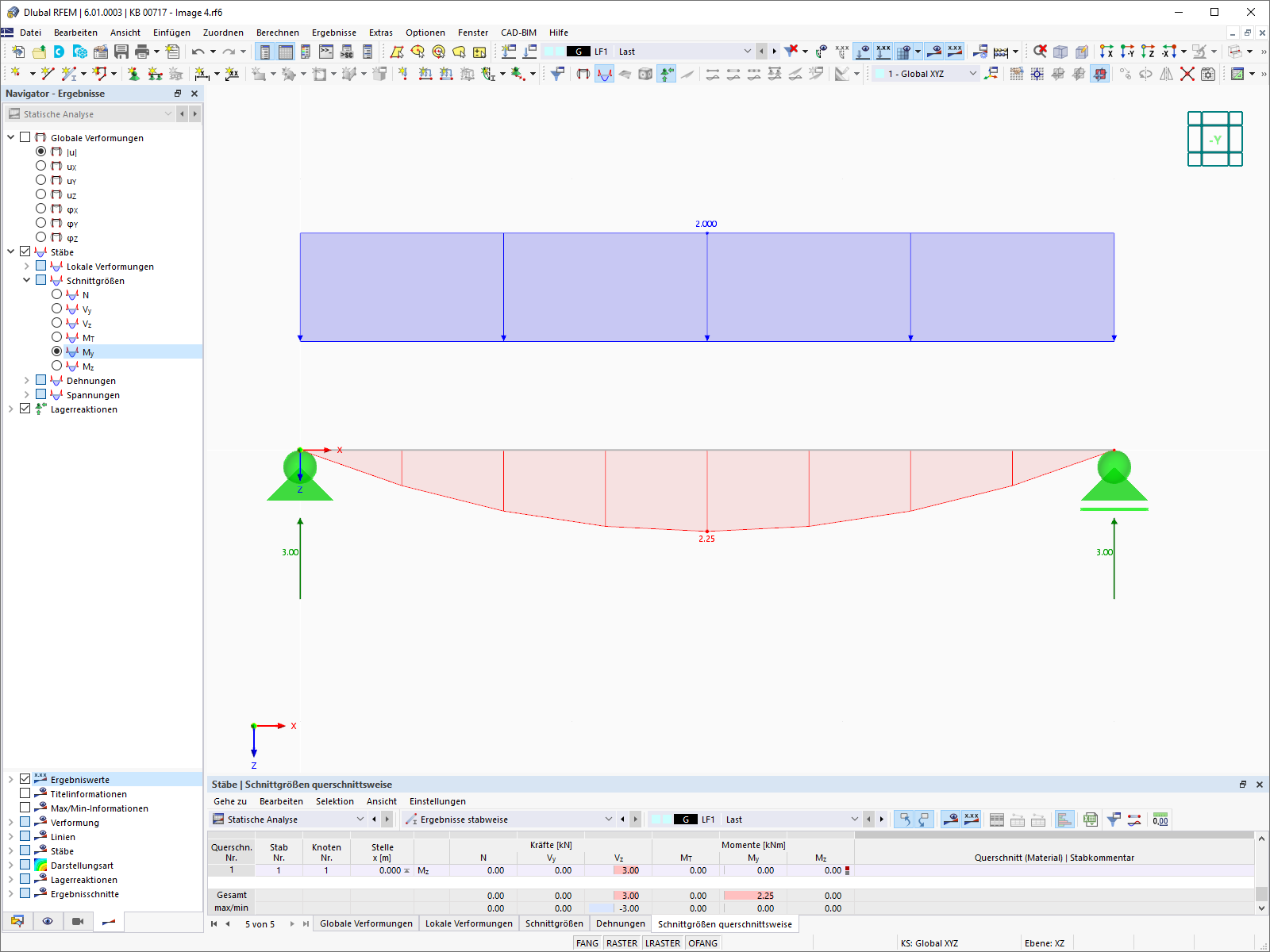 1D-Modelltyp in RFEM 6