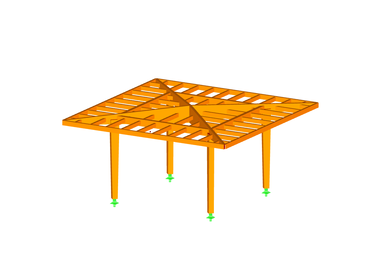 Modell der Kanzel in RFEM (© ingwh)