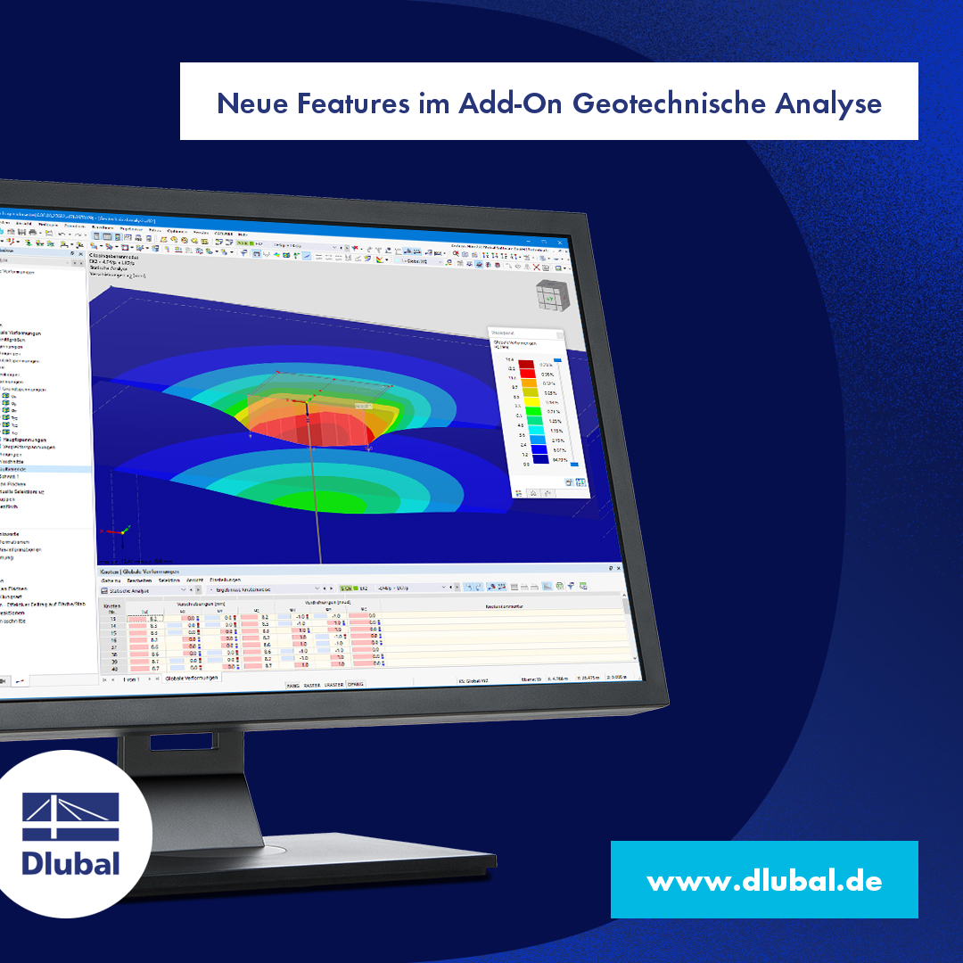 Neue Features im Add-On Geotechnische Analyse