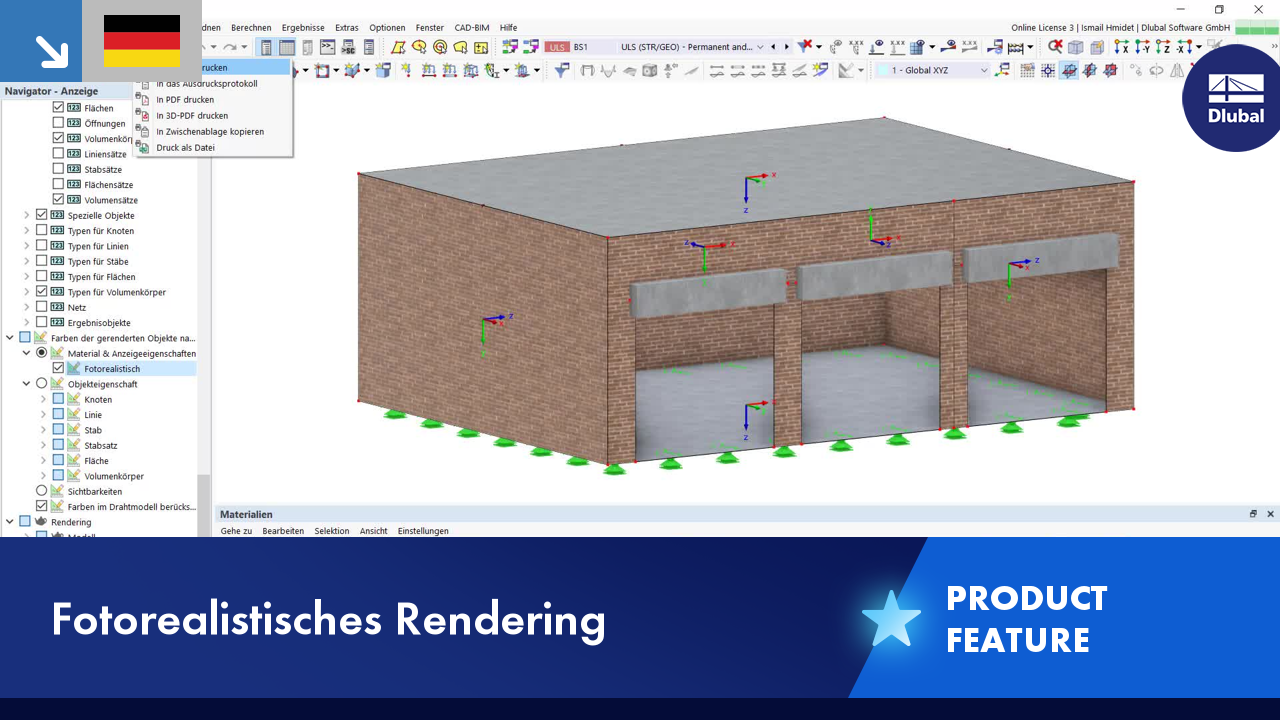 Video: Fotorealistisches Rendering in RFEM 6 / RSTAB 9