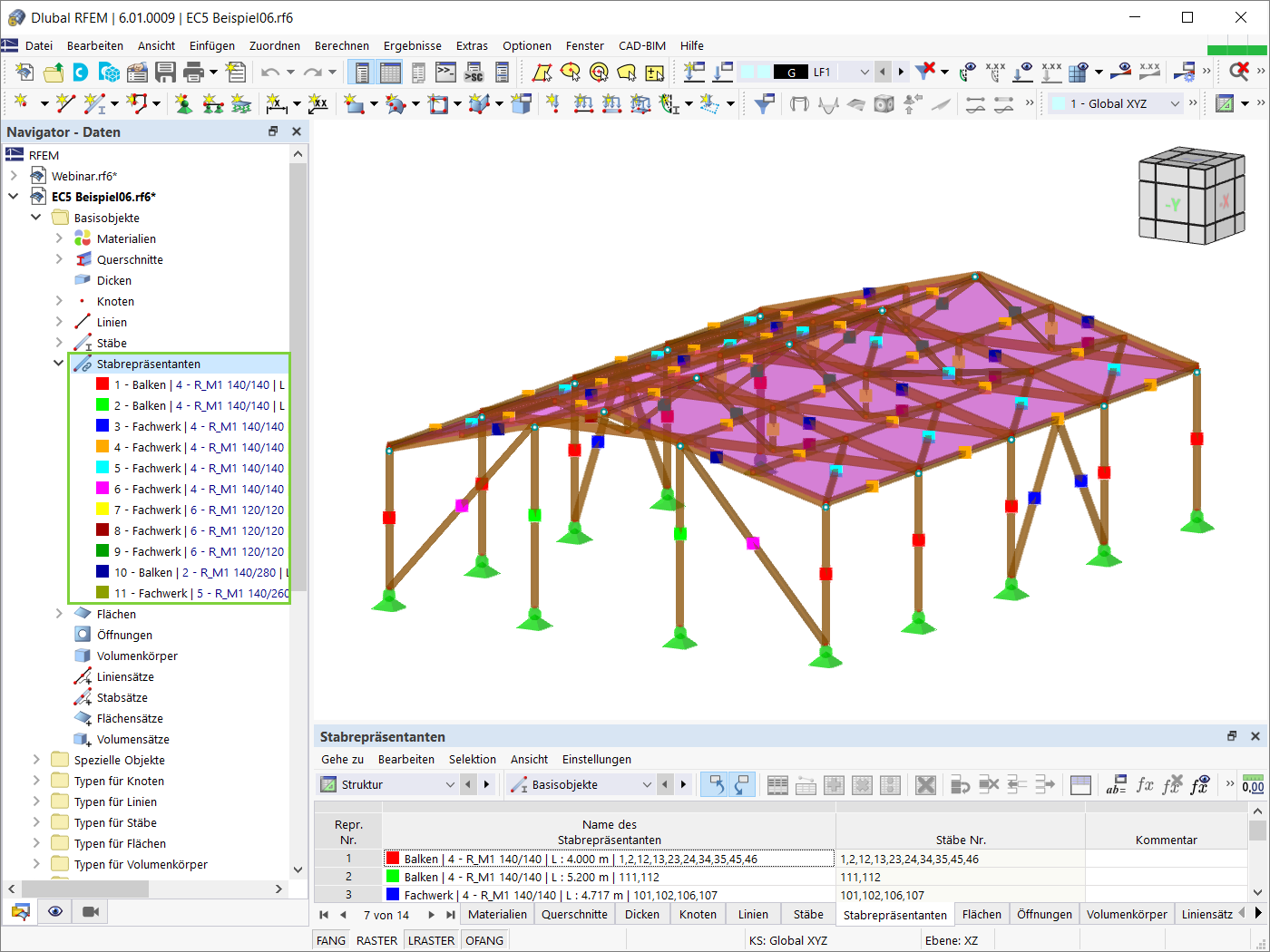 Stabrepräsentanten in RFEM 6